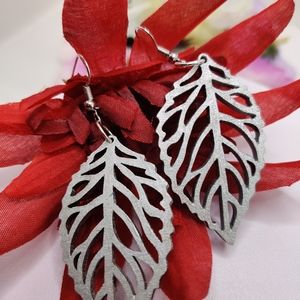 Laser cut wood Earrings, Handmade